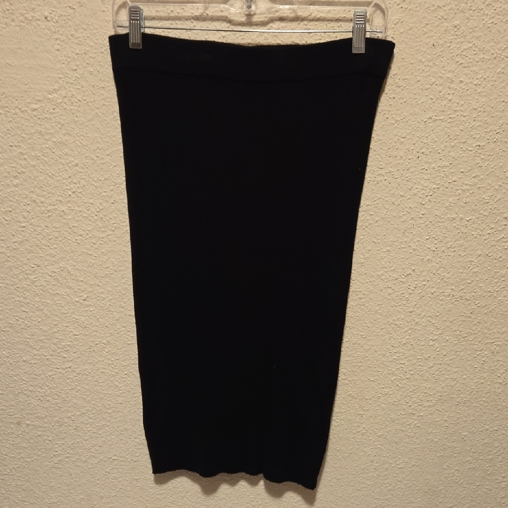 B18 BONGO Classic Black Pencil Knit Skirt Sz Xl